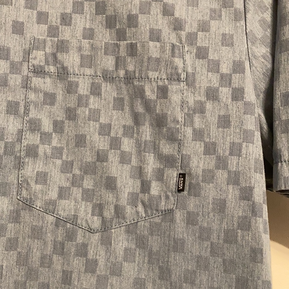 Vans Men’s Checkered Print Button Front Shirt - image 2